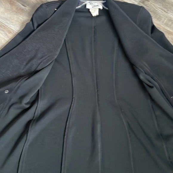 Tadashi jacket size Medium luxury black gold studded blazer dress - Picture 11 of 11